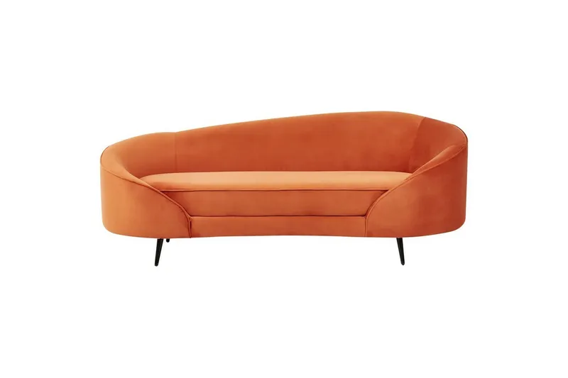 3-sitssoffa Savar Orange, Svart - Orange, Svart — Orange, Svart