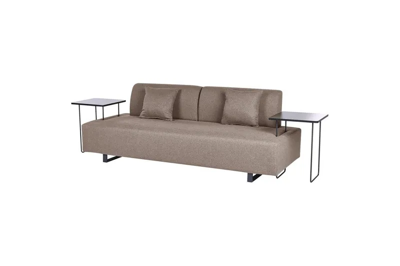3-sitssoffa Sokna Brun, Svart - Brun — Brun