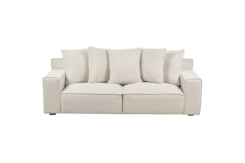 3-sitssoffa Viskan Vit, Chenille - Vit, Chenille — Vit, Chenille