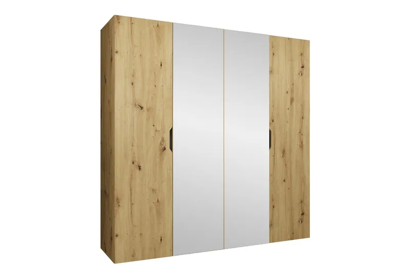 Abano Garderob m. Spegel 52x202 cm - Brun (Art.nr 3100606) — Brun