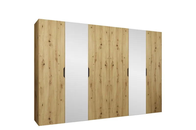 Abano Garderob m. Spegel 52x202 cm - Brun (Art.nr 3100619) — Brun