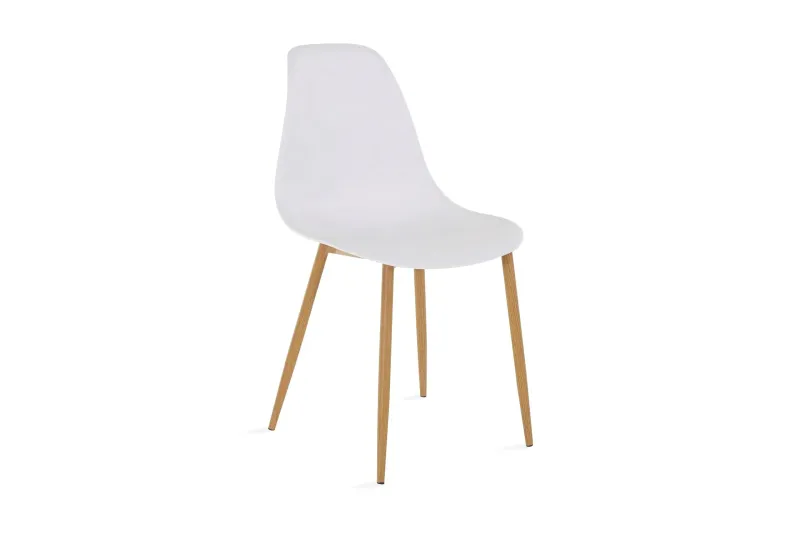 Abia Matstol Plast 4-pack - Vit — Loft24