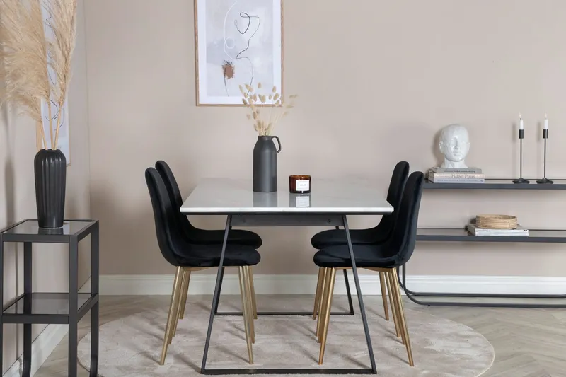 Admira Matgrupp 140 cm + 4 Pontus Matstolar — Venture Home