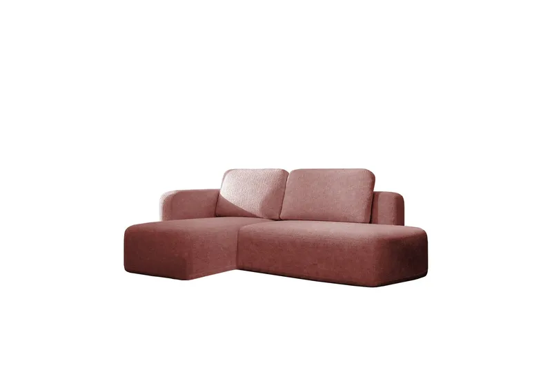Afir Bäddsoffa m. Divan 2-sits - Rosa (Art.nr 3100411) — Rosa