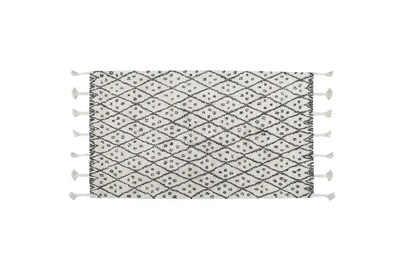 Agadir Bomullsmatta 80x150 cm - Svart/Vit — Svart/Vit