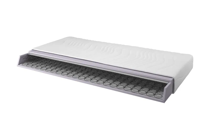 Agat Resårmadrass 180x200 Bonell Mjuk - Vit — Bedly