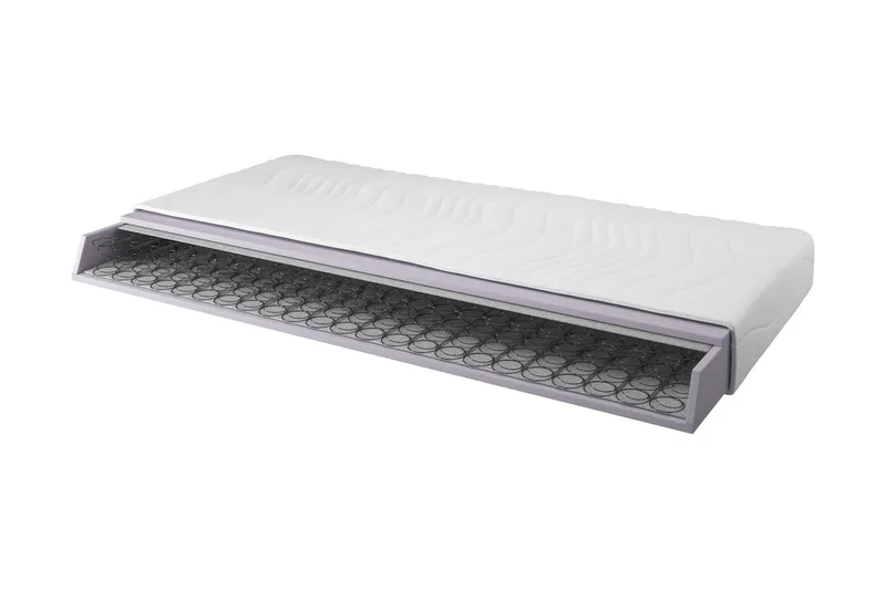 Agat Resårmadrass 80x200 Bonell Mjuk - Vit — Bedly
