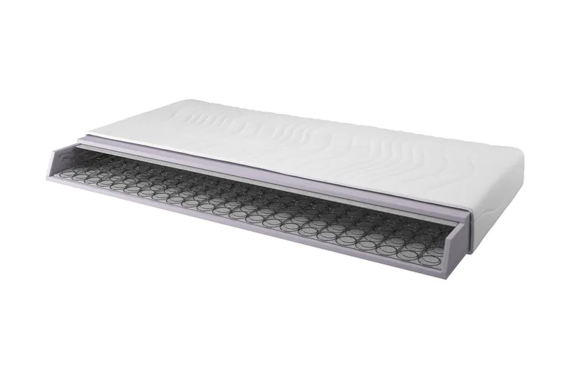 Agat Resårmadrass 90x200 Bonell Mjuk - Vit — Bedly