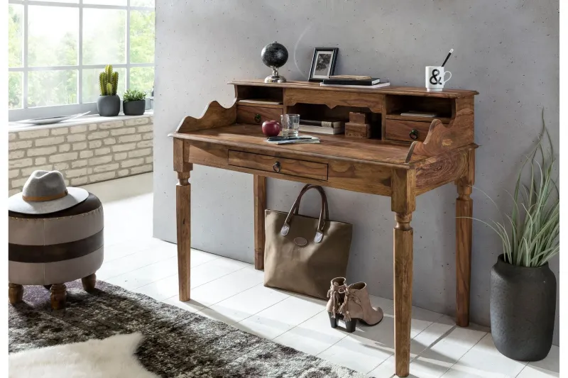 Aggrey Skrivbord 115 cm - Trä/natur — Wohnling