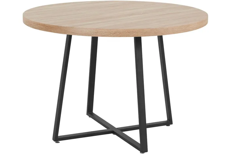Agios Matbord Runt 110 cm - Natur/Svart — Natur/Svart