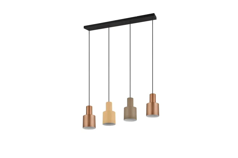 Agudo Taklampa 4L E27 flerfärgad - Flerfärgad — Trio Lighting