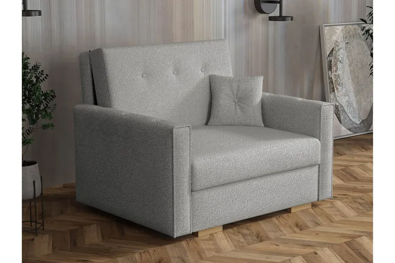 Ajiz Bäddsoffa 2-sits i Bouclé - Grå (Art.nr 3079701) — Grå