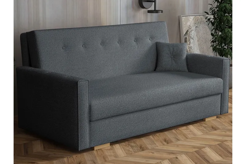 Ajiz Bäddsoffa 3-sits i Bouclé - Grå (Art.nr 3079869) — Grå