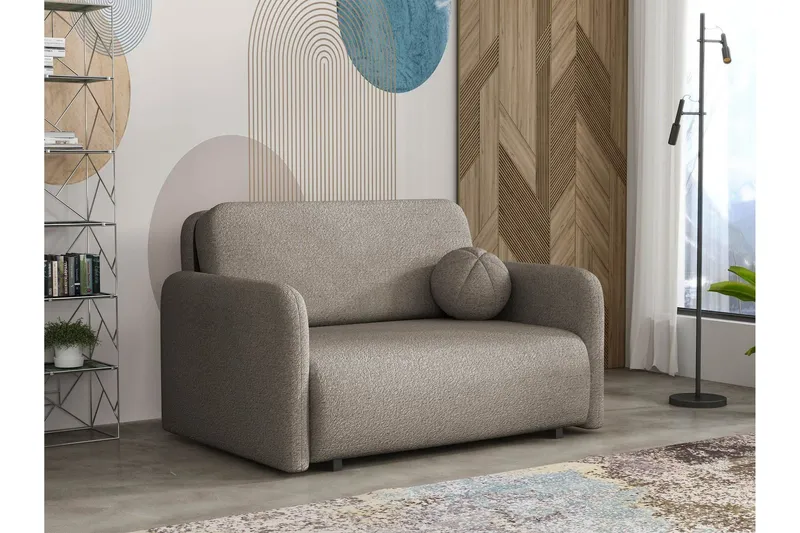 Ajmeri Bäddsoffa 2-sits i Bouclé - Grå (Art.nr 3079682) — Grå