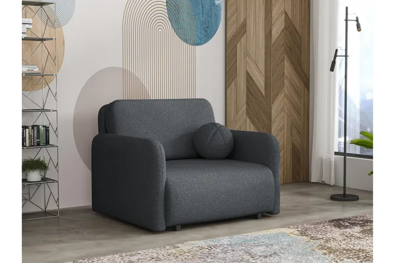 Ajmeri Bäddsoffa 2-sits i Bouclé - Grå (Art.nr 3079797) — Grå