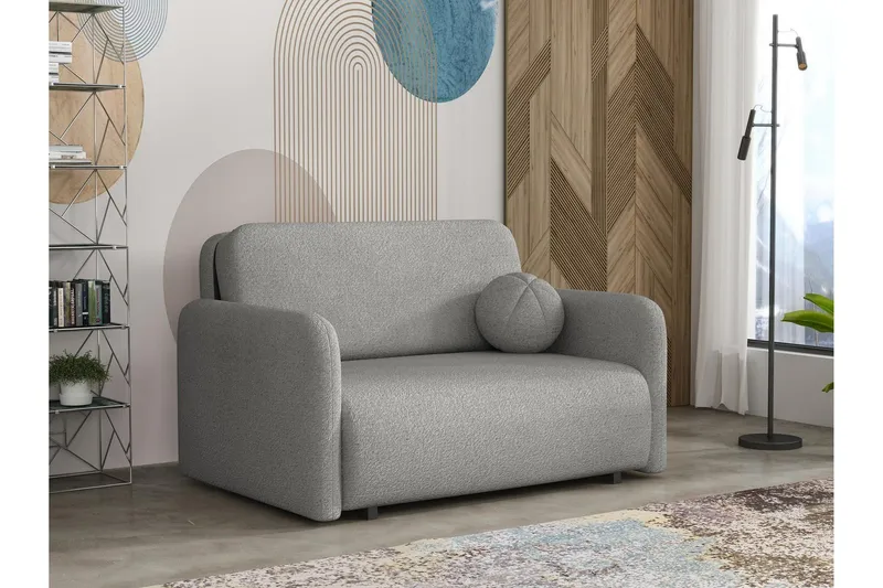 Ajmeri Bäddsoffa 2-sits i Bouclé - Grå (Art.nr 3079807) — Grå