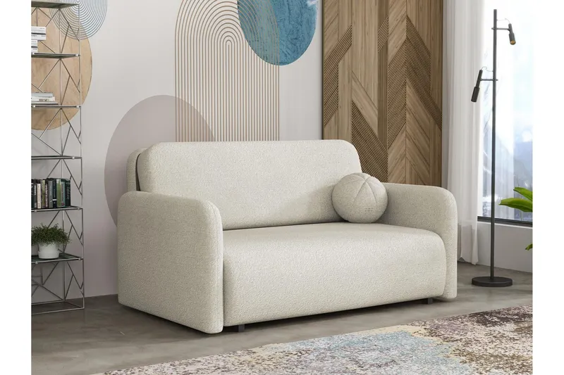 Ajmeri Bäddsoffa 3-sits i Bouclé - Beige (Art.nr 3079747) — Beige