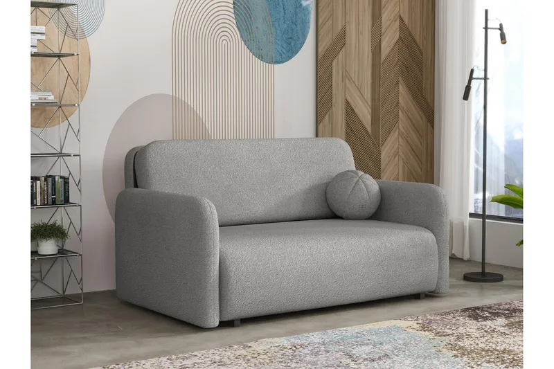 Ajmeri Bäddsoffa 3-sits i Bouclé - Grå (Art.nr 3079784) — Grå