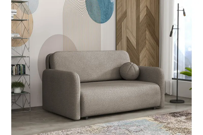 Ajmeri Bäddsoffa 3-sits i Bouclé - Grå (Art.nr 3079833) — Grå