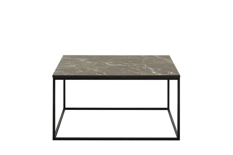 Ajmit Soffbord 80x80 cm Svart - Hanah Home — Hanah Home