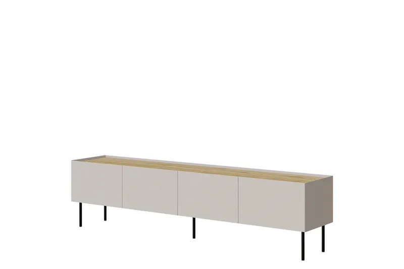 Akie Tv-bänk 200 cm - Beige — Beige