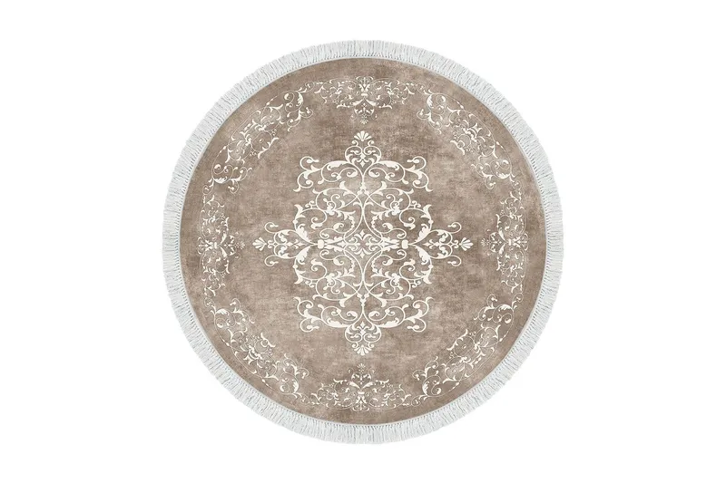 Alanur Home Matta 180 cm Rund - Beige — Beige