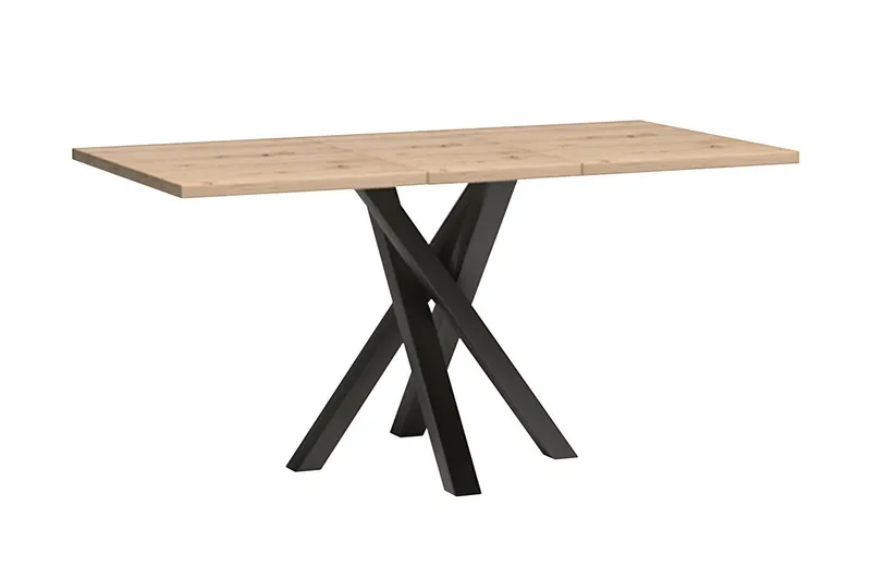 Aldbrough Förlängningsbart Matbord 160 cm - Svart — Svart