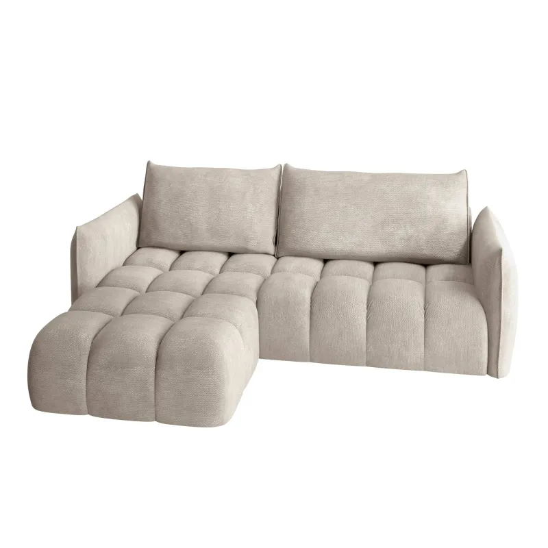 Aldvian 3-sits Bäddsoffa med divan - beige (Art.nr 3433682) — beige