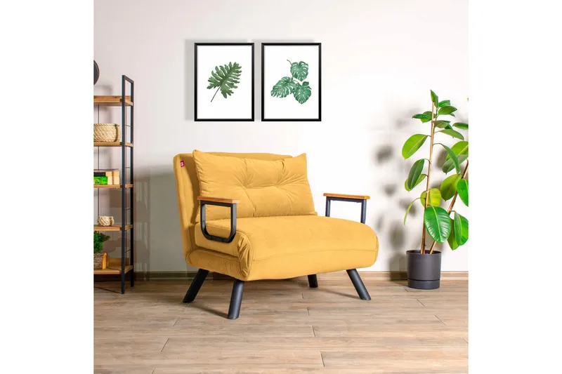 Alfredton Bäddfåtölj 175x60 cm - Senapsgul — Senapsgul
