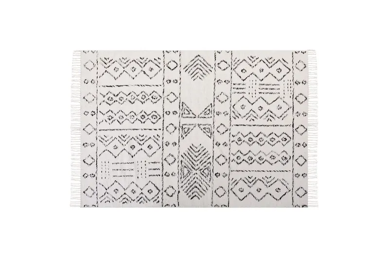 Alkent Ullmatta 140x200 cm - Svart/Vit — Svart/Vit