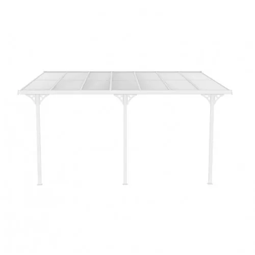 Altantak 3,7x2,5m | Kanalplast/ Aluminium | Vit — Metalcraft