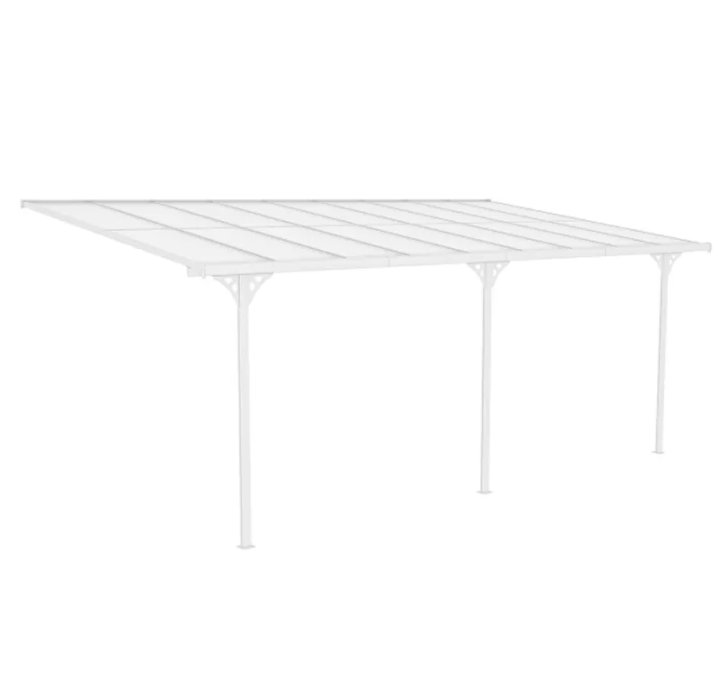 Altantak 6x3 m \| Kanalplast / Aluminium\| Premium modell \| Vit