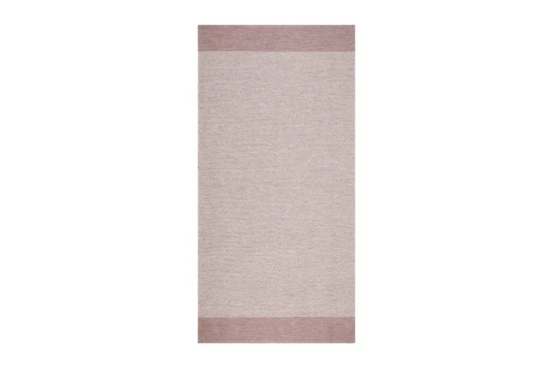 Alva Bomullsmatta 75x280 cm Oval - Rosa — KM Home