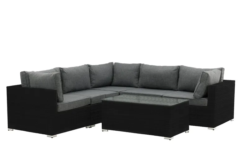 Amazon Loungesoffa Utomhus - Svart — Venture Home