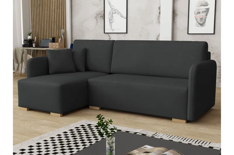 Amelus Bäddsoffa m. Divan 4-sits - Grå (Art.nr 3099616) — Grå