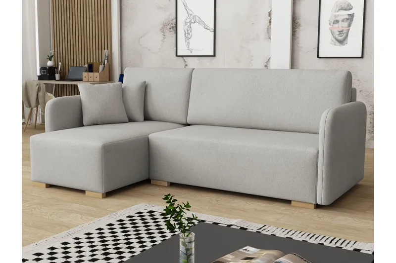 Amelus Bäddsoffa m. Divan 4-sits - Vit (Art.nr 3099612) — Vit
