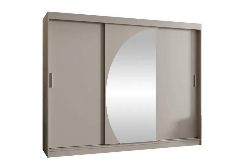 Amira Garderob m. Spegel 250x200 cm - Beige — Beige
