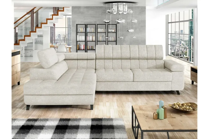 Amshyttan Bäddsoffa m. Schäslong 3-sits - Grå (Art.nr 3099308) — Grå