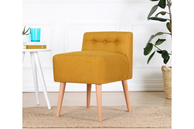 Anaro Sittpuff 43 cm Rektangulär - Gul — Gul