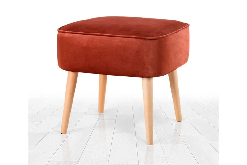 Anaro Sittpuff 45 cm Rektangulär - Röd — Röd