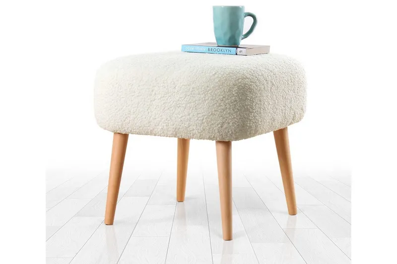 Anaro Sittpuff 45 cm Rektangulär - Vit — Vit