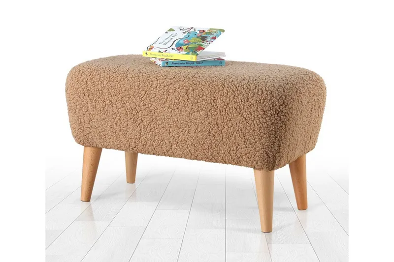 Anaro Sittpuff 61 cm Rektangulär - Brun — Brun