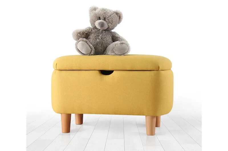 Anaro Sittpuff 61 cm Rektangulär - Gul (Art.nr 1793899) — Gul