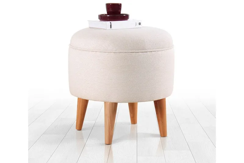 Anaro Sittpuff Rund - Beige (Art.nr 1793924) — Beige