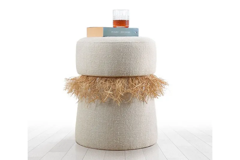 Anaro Sittpuff Rund - Beige (Art.nr 1793913) — Beige