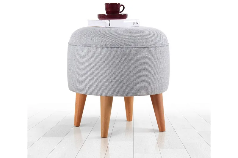 Anaro Sittpuff Rund - Grå — Grå