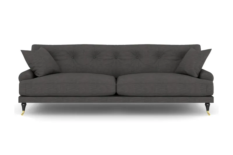 Andrew 3-sits Tygsoffa - Mörkgrå (Art.nr 506420) — Bloomington