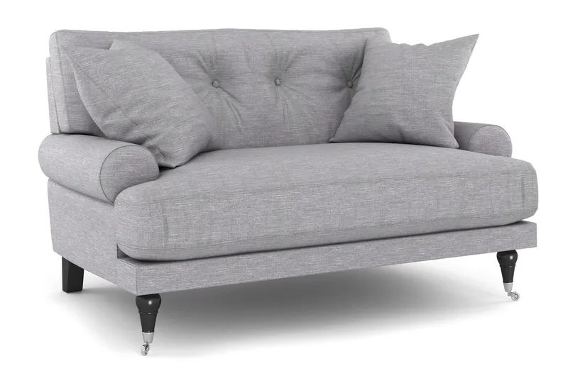 Andrew Loveseat - Ljusgrå/Krom — Bloomington