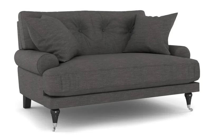 Andrew Loveseat - Mörkgrå/Krom — Bloomington