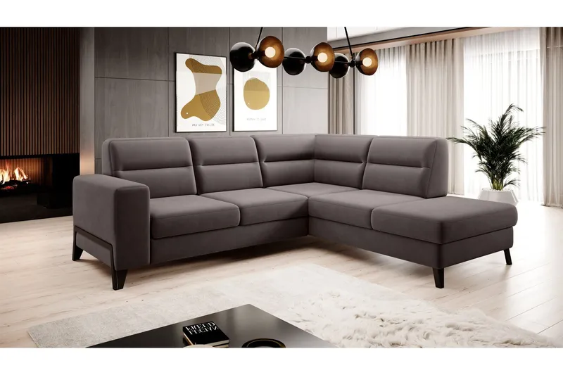 Anglika Soffa m. Schäslong 4-sits - Beige (Art.nr 1599016) — Beige